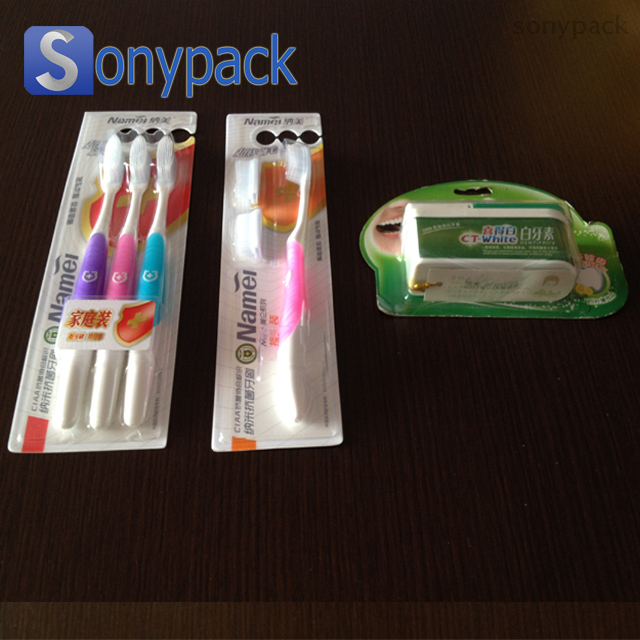 travel toothbr Blister card Packaging sealing Machine