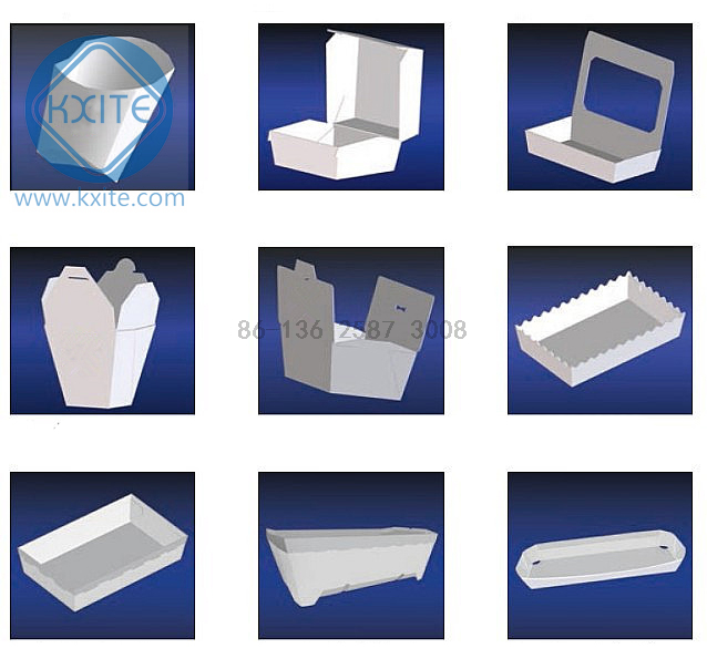 Automatic Paper Kraft Hamburger/Burger Box Cartonc Erecting Paper Lunch Box Making Machine