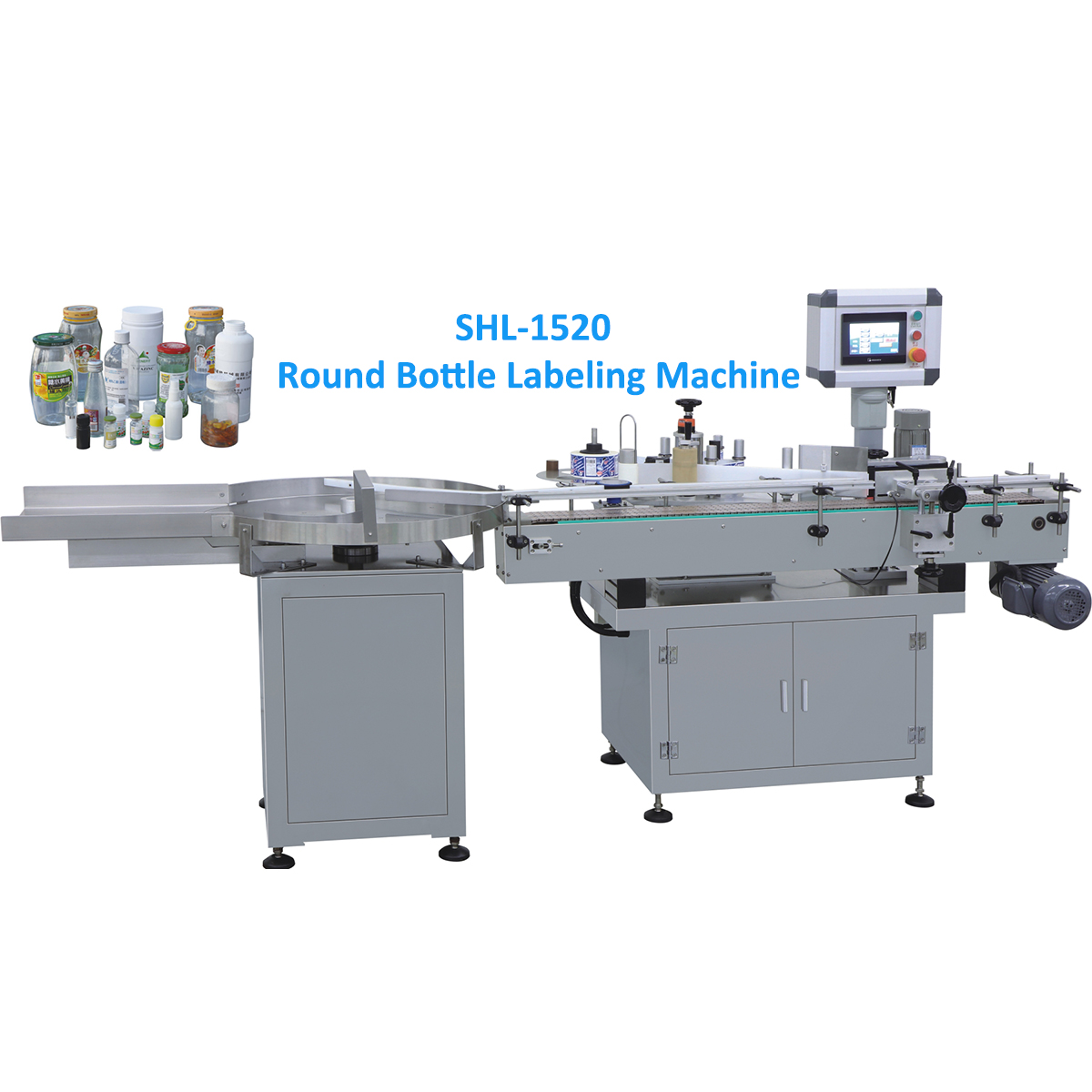  Automatic Double Side Square Flat Round Glass Bottle Sticker Labelling Machine
