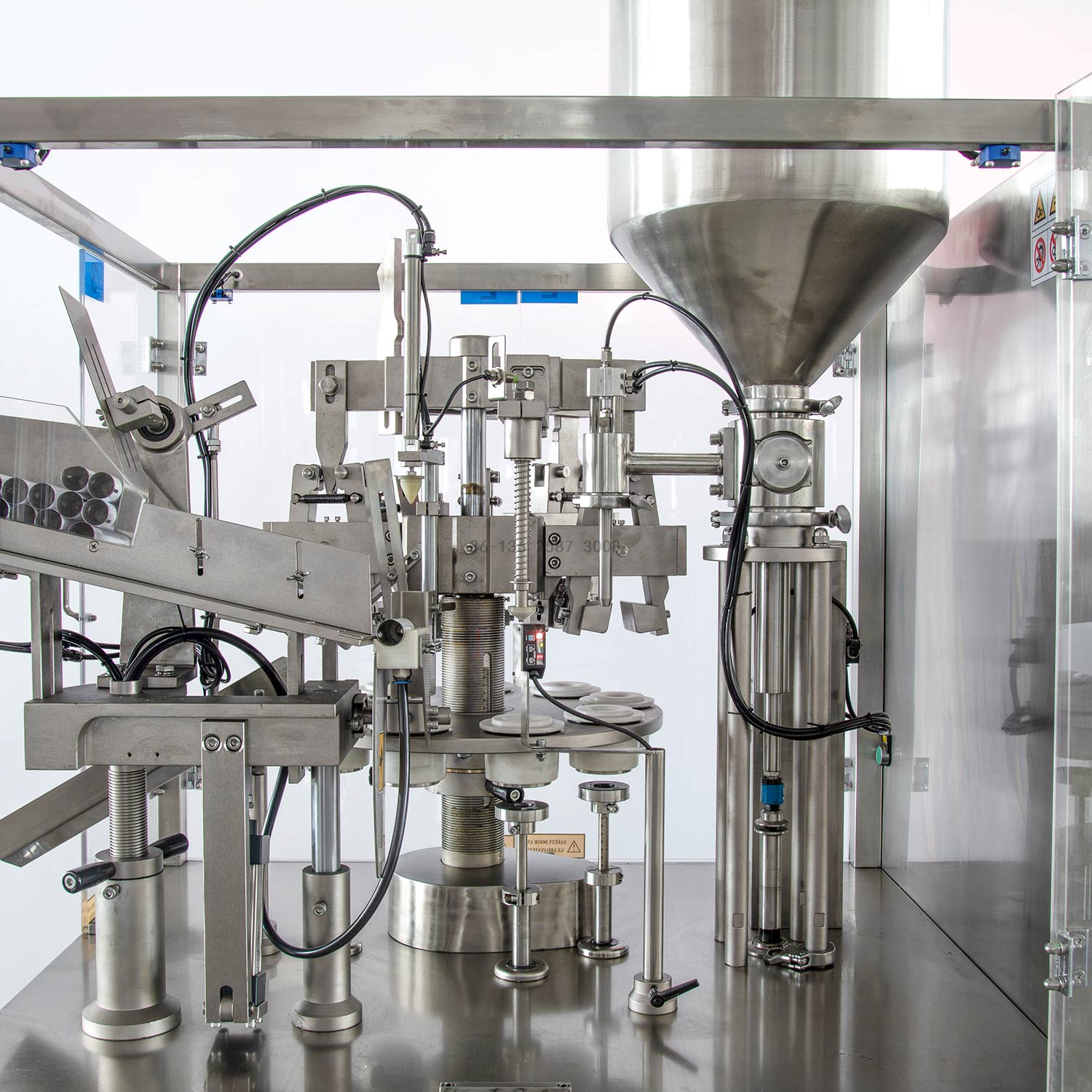 Full Automatic Cosmetic Cream Hand Sanitizer Gel Toothpaste Ointment Tube Filling Sealing Machine