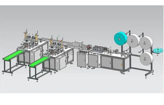 Automatic Medical Surgery Nonwoven Face Mask Making Machine