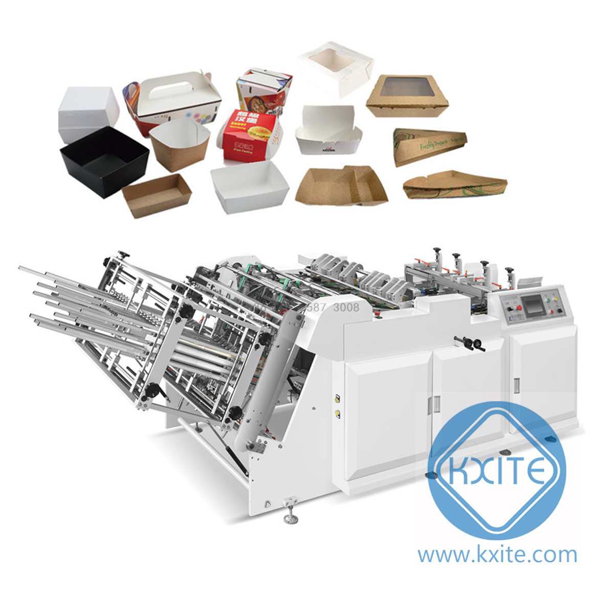 High Speed Paper Box Machine Food Paper Box Machine Carton Erecting Machine