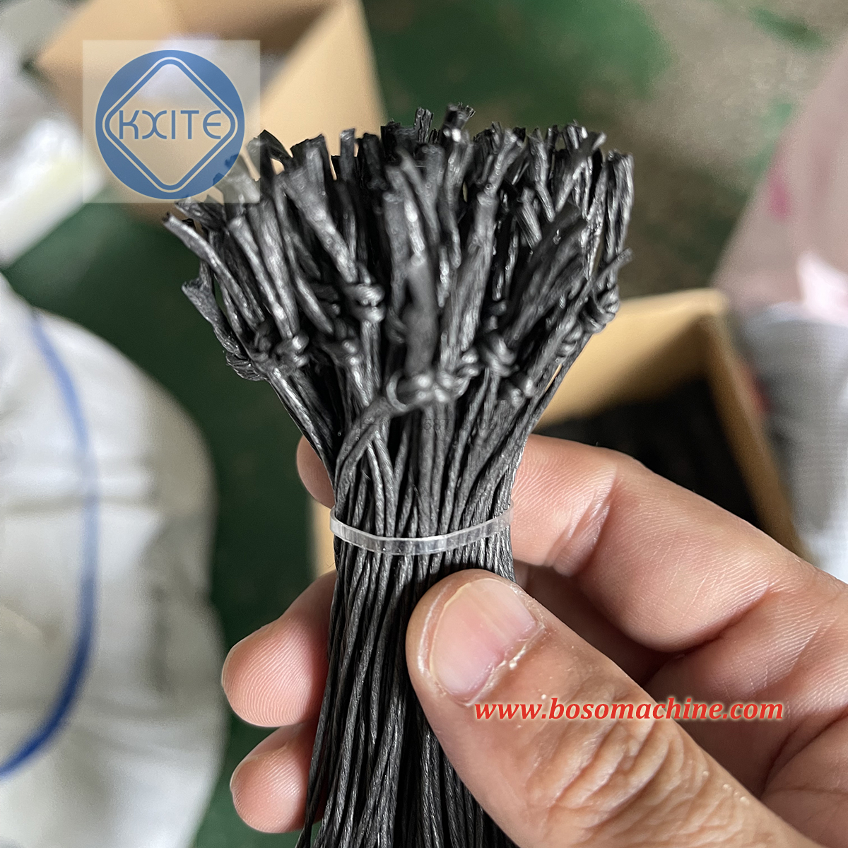 Automatic Paper Cord Stringing Knotting Machine