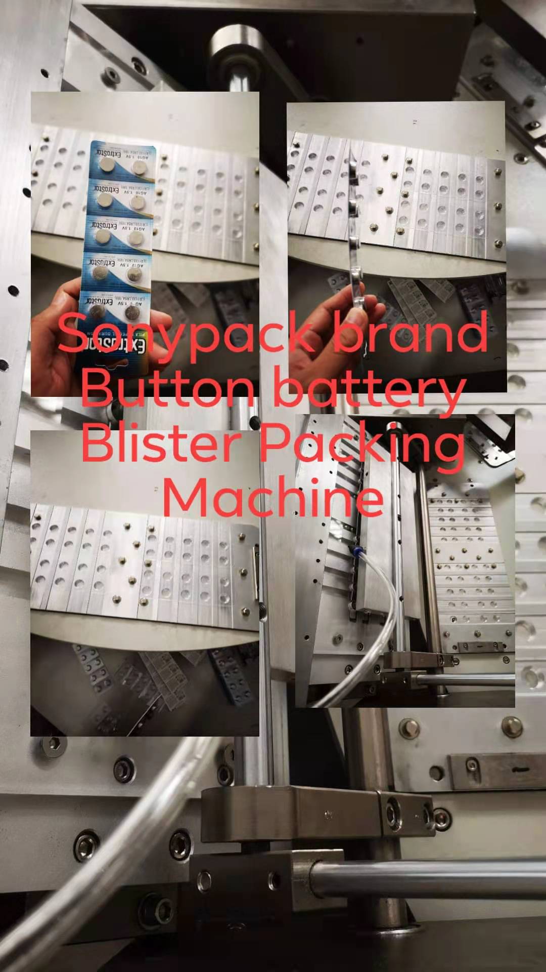 Automatic Button Battery Paper PVC Blister Packaging Machine