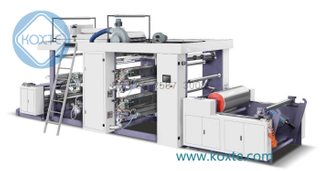 High Speed Shopping Paper Bag Cup Rolling Kraft Paper Flexo Printing Machine