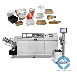 High Speed Paper Take Away Box Hamburger/Fish And Chips /Hot Dog Packaging Box Making Machine 