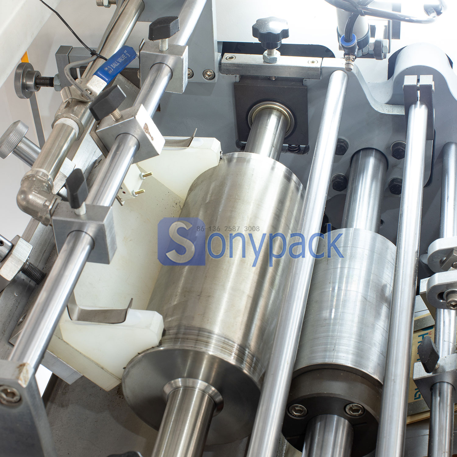 Square Bottom Food Paper Bag Making Machine With 2 Colors Printing. (SBR-180)