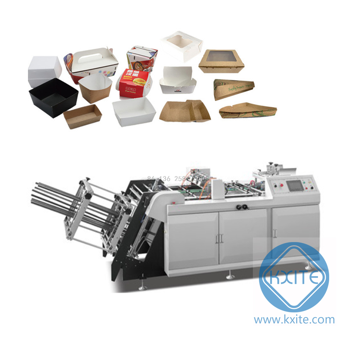 High Speed Paper Box Machine Food Paper Box Machine Carton Erecting Machine