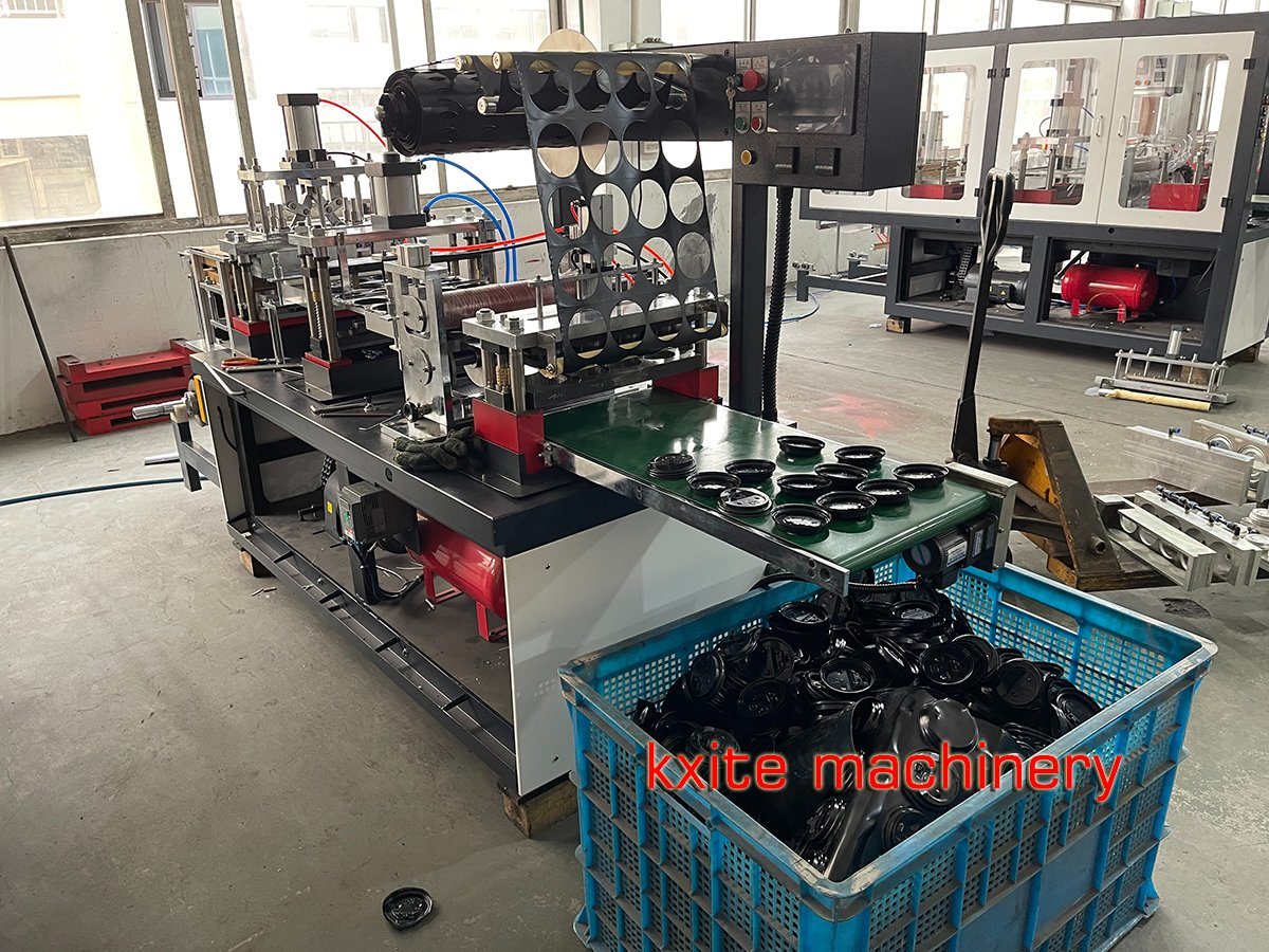 Automatic Disposable Cup Plastic Lid Cover Forming Making Machine