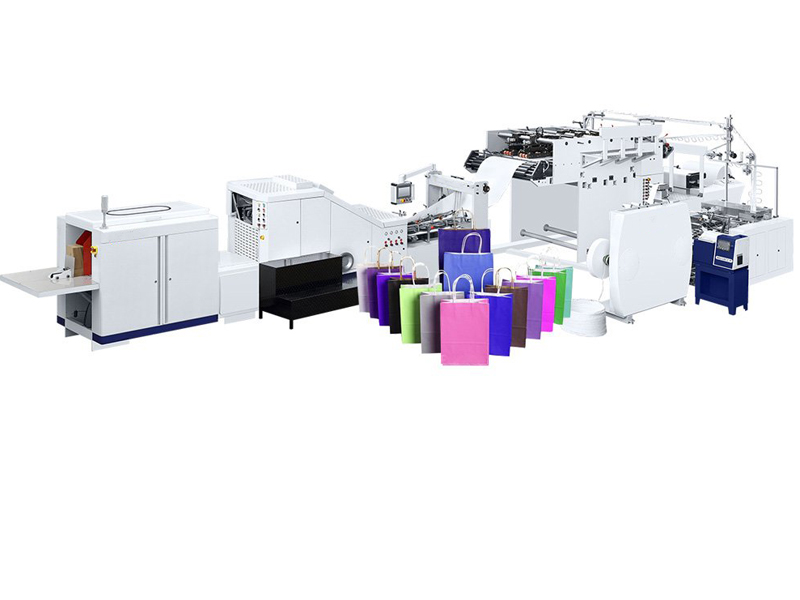 Square Bottom Fast Food Paper Bag Making Machine With 4 Colors Printing (SBR-290)