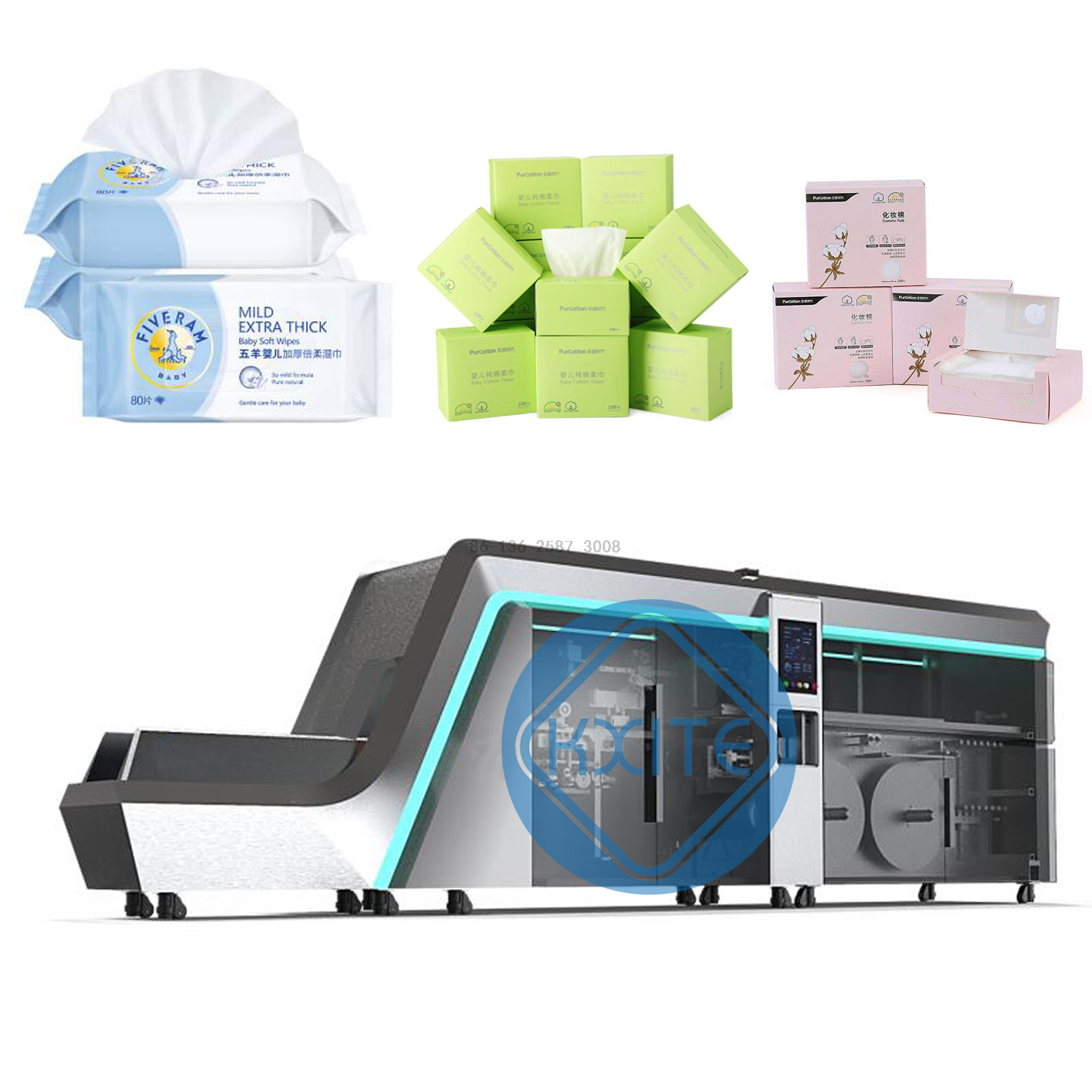 Automatic Cotton Soft Paper Towel Wet Paper Towel Packaging Cartoner ...