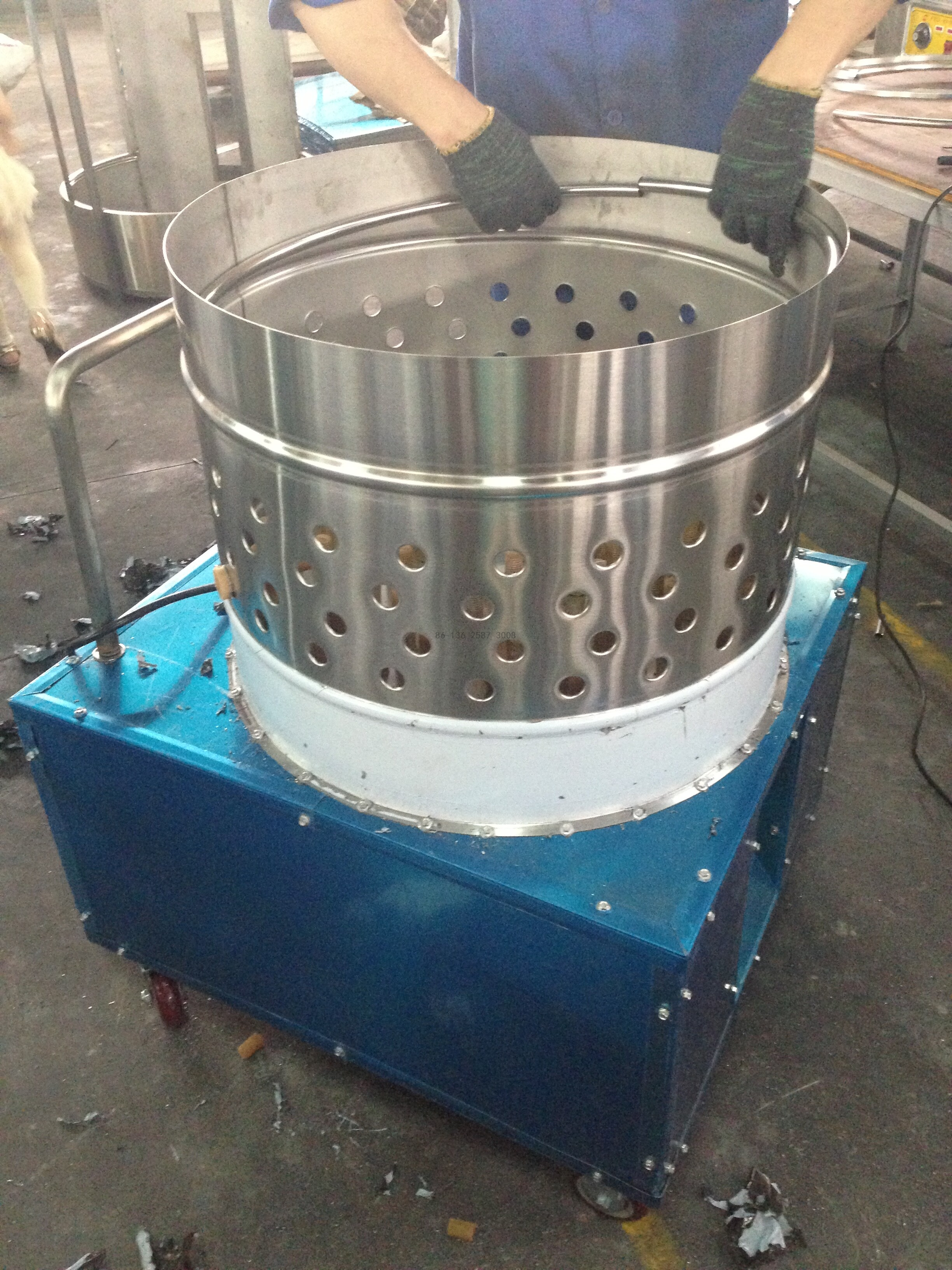 Stainless Steel Commercial Poultry Plucker /Chicken Drum Plucking Machine