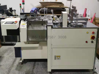 Automatic Paper Card Air Freshener Stringing Knotting Machine with Elastic Cord
