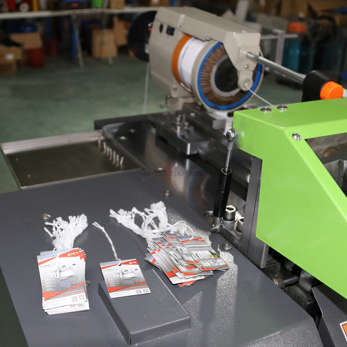 Automatic Paper Hangtag Tying Knotting Machine