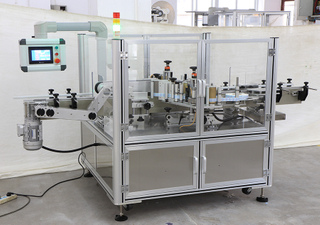 Paper Box Top and Bottom Diagonal Labeler Automatic Flat Labeling Machine