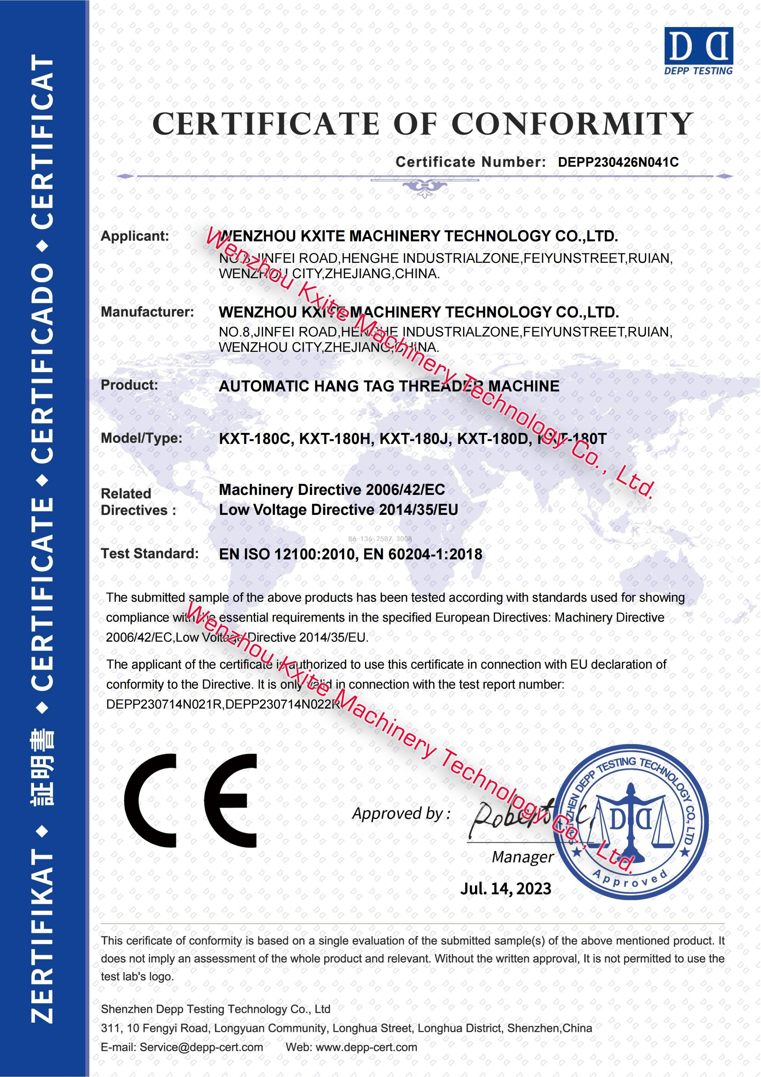 Wenzhou-Kxite-Machinery-Technology-Co-Ltd-