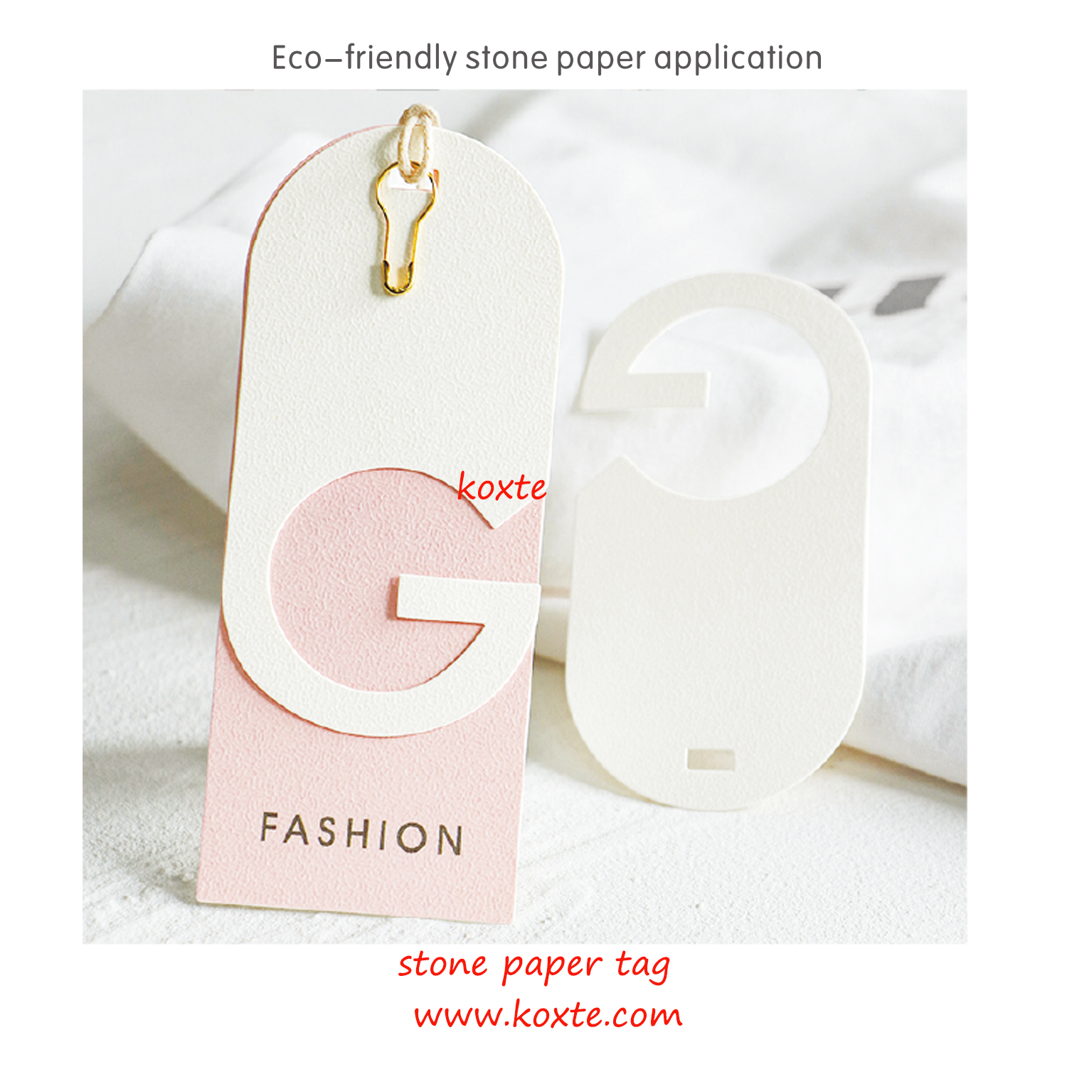 stone paper tag