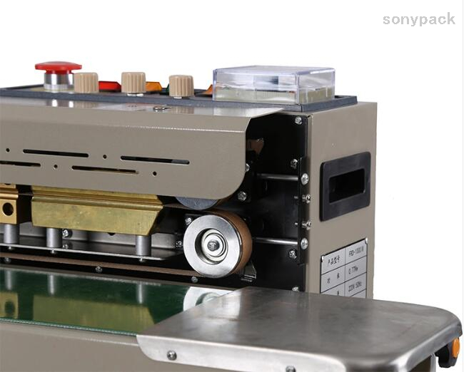 Stainless Steel Continuous Plastic Bag Heat Sealing Machine for Aluminum Foil Plastic Bag