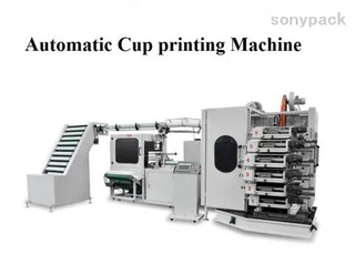 Automatic Packing 6-Color Foam Plastic Cup Offset Printing Machine