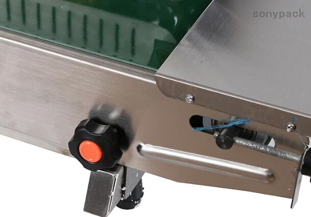 Stainless Steel Continuous Plastic Bag Heat Sealing Machine for Aluminum Foil Plastic Bag